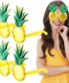 Tropikal Hawaii Ananas Şekilli Parti Gözlüğü 9.5 X 14 Cm