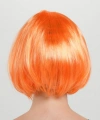 Turuncu Renk Parti Peruğu Küt Saç