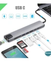 Type-c To Hdtv Multifunction Adapter 8 Port Kablo