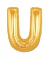 U Harf Folyo Balon Altın Renk  40 İnç