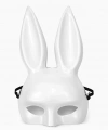 Uzun Kulaklı Beyaz Lüks Tavşan Maskesi