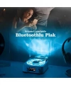 Waves Nostalji Plak Görünümlü Bluetooth Hoparlör 3d Ses Dalgası Retro Müzik Plak Mavi