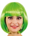 Yeşil Parti Peruğu Kısa Küt Saç