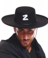 Z Logolu Yetişkin Boy Bağcıklı Zorro Şapkası