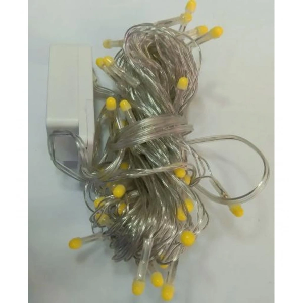 10m 100 Led Damla Uçlu Led Işık Beyaz Işık Şeffaf Kablo