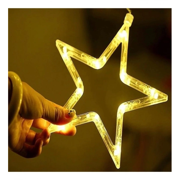 138 Ledli Yıldız Perde Işık 3 Metre