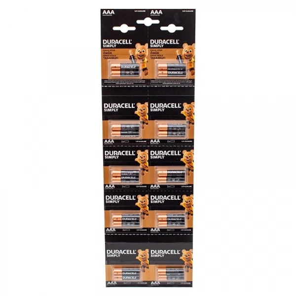 1.5v İnce Aaa 20li Alkalin Pil Lr03/mn20