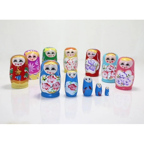5li Ahşap Matruşka Alk1204