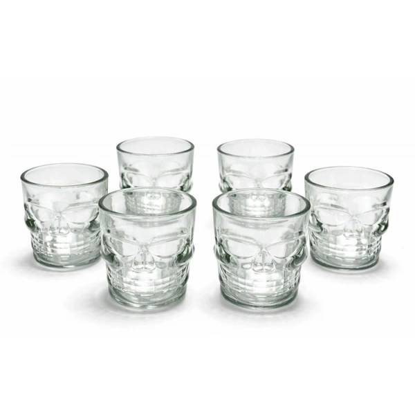 6lı Kurukafa Cam Shot Bardağı Alk2152