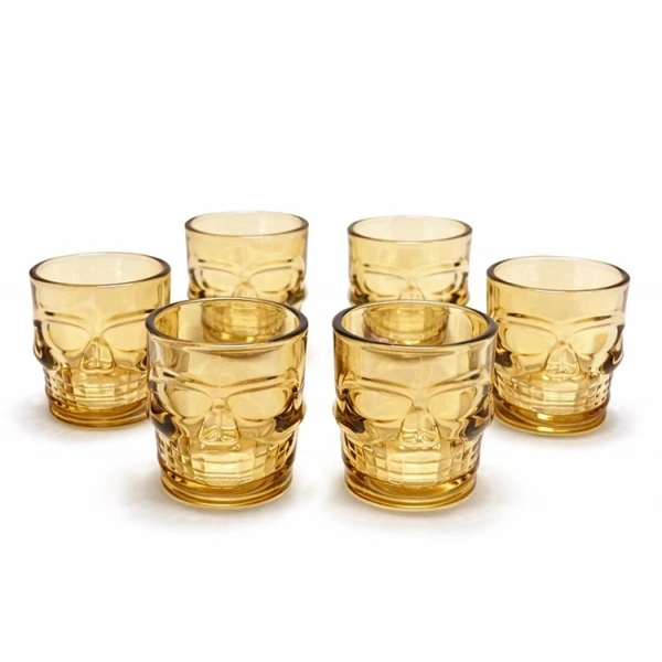 6lı Kurukafa Cam Shot Bardağı Alk2160