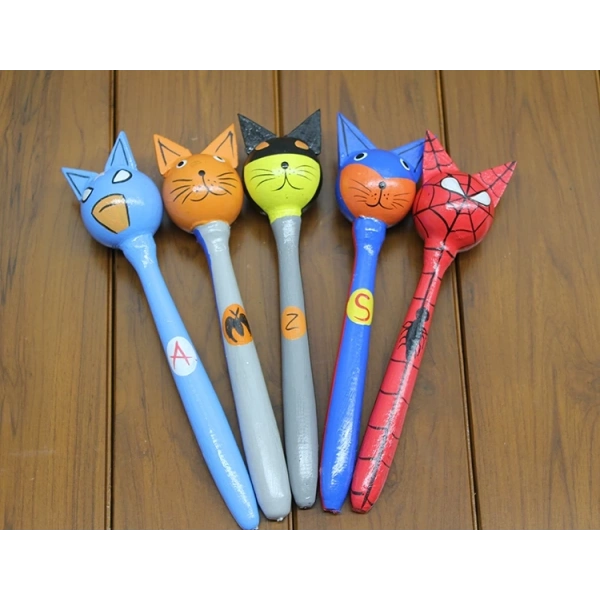 Ahşap 5li Marakas Seti Polos:12