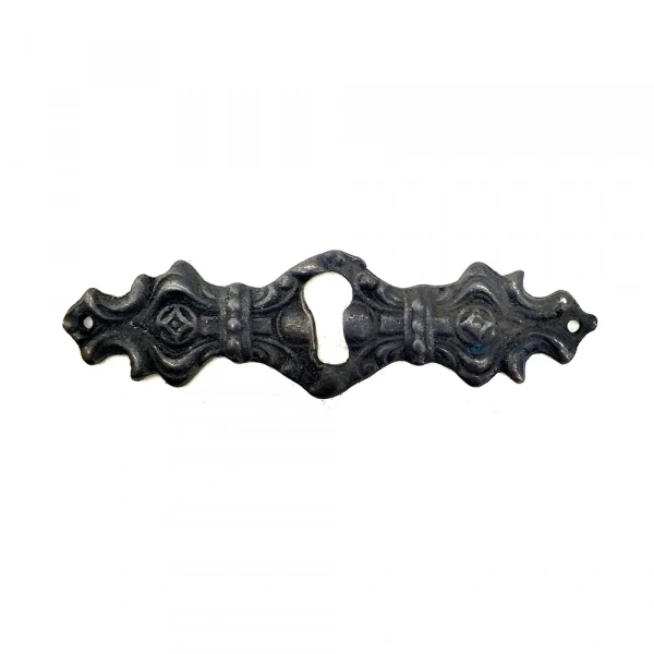 Antika Tarz Dekoratif Pirinç Anahtar Ağızlığı -  28x104mm, Oksit