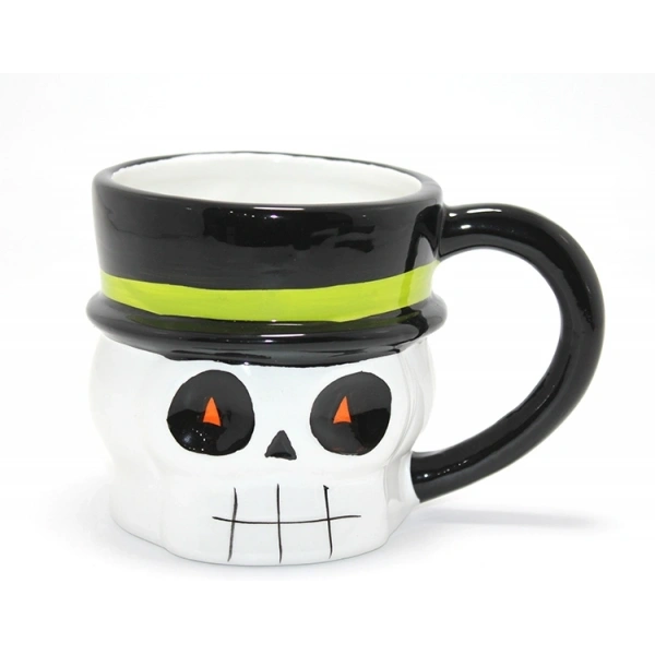 Centilmen İskelet Figürlü 3d Kabartmalı Kupa Bardak Alk4898