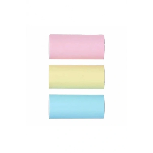 Çocuk Fotoğraf Makinesi Yedek Termal Baskı Kağıdı Renkli (3 Lü Rulo) – 57x25mm