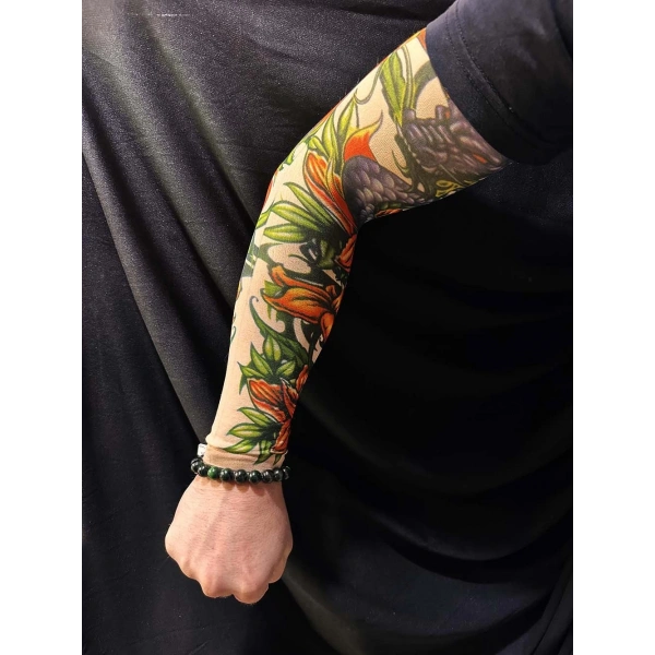 Çorap Dövme Giyilebilir Kol Bacak Dövmesi Likralı 2 Adet Model 25