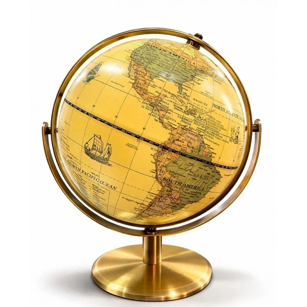 Dekoratif Masa Üstü Dünya Küre Alk5256