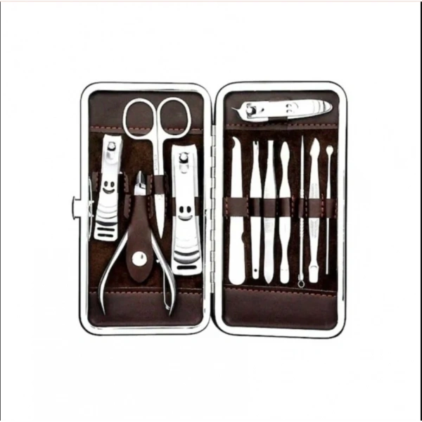 Deri Çantalı 12li Manikür Seti