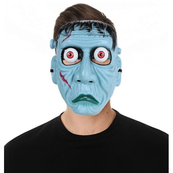 Frankenstein Temalı Sallanan Oynar Gözlü Maske