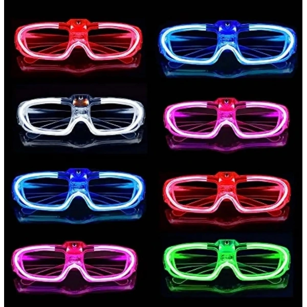 Glow Model 3 Farklı Fonksiyonlu Işıklı Parti Gözlüğü Karışık Renk 12 Adet