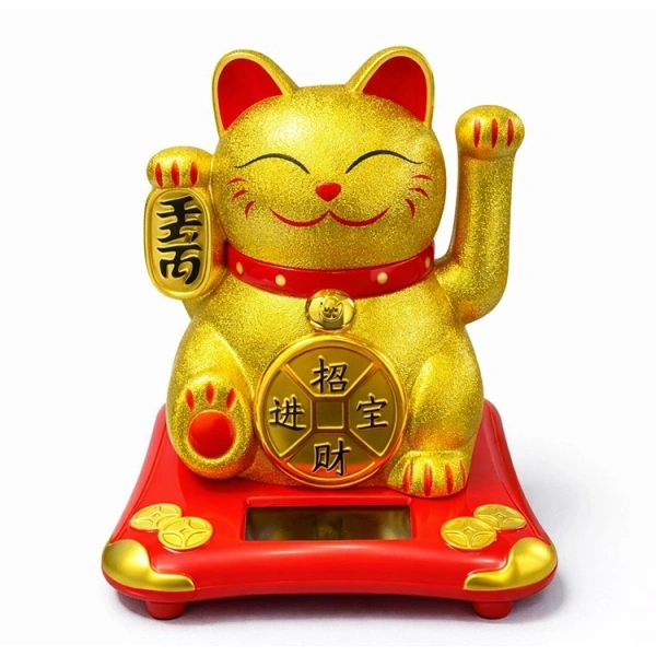 Güneş Enerjili Sallanan Şans Kedisi - Maneki Neko Alk4524
