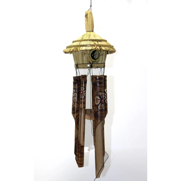 Hasır Kuş Yuvalı Bambu Çan 3dıarta-13