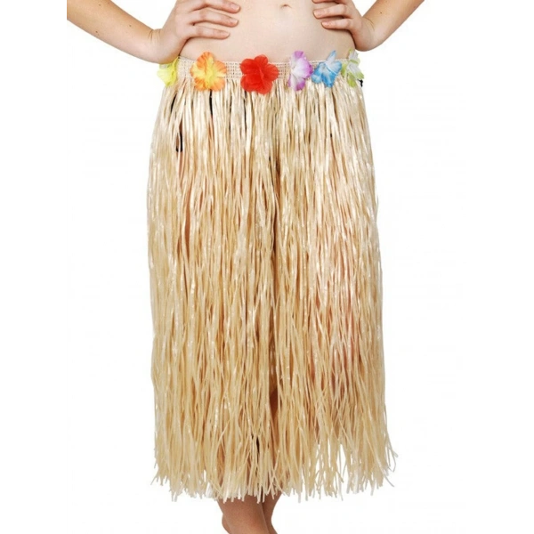 Hawaii Tarzı Hula Eteği – 60 Cm Hasır Naturel Etek