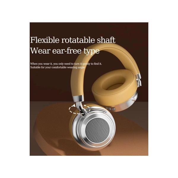 Metal Kulak Üstü Kablosuz Bluetooth Kulaklık Hybrid Anc Type-c Hızlı Şarj Bluetooth 6.0