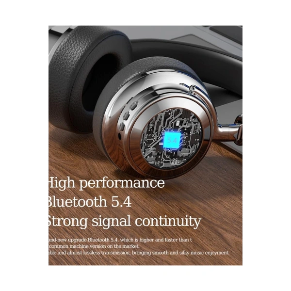 Metal Kulak Üstü Kablosuz Bluetooth Kulaklık Hybrid Anc Type-c Hızlı Şarj Bluetooth 6.0