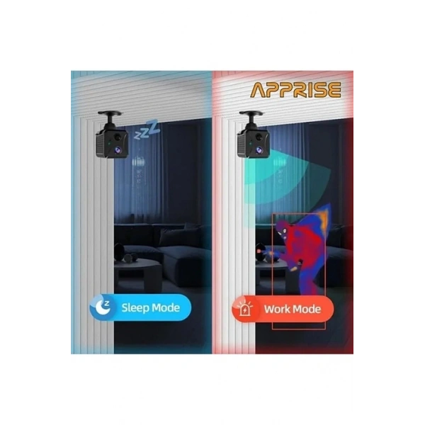 Mini Pır Sensörlü Algılamalı Sesli Konuşmalı 1080p Hd Wifi Kamera