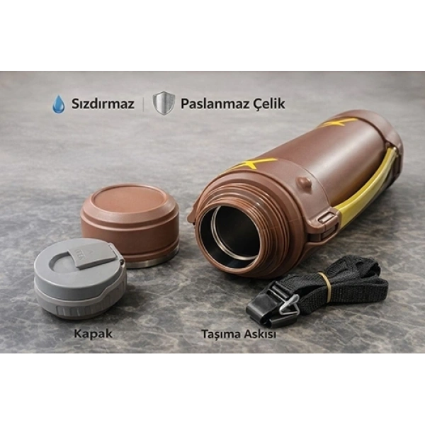 Mszm 2500 Ml Çift Katmanlı Vakumlu Paslanmaz Çelik Termos Alk4638