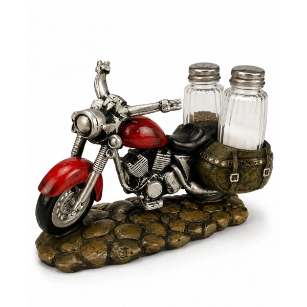 Polyester Motosiklet Figürlü Tuzluk Biberlik Seti Alk5614