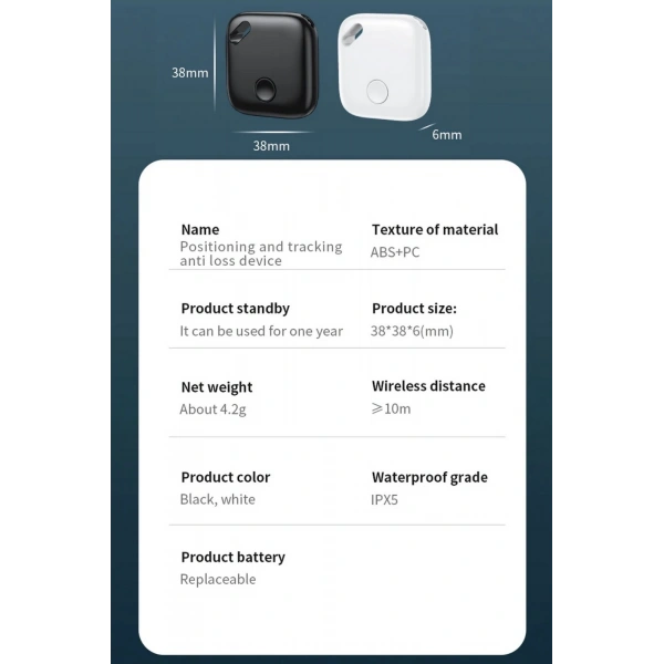 Smart Tag Airtag Akıllı Takip Cihazı Apple My Find Uyumlu Beyaz
