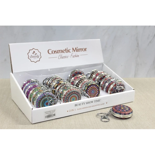 Taşlı El Aynası Anahtarlık Alk3769