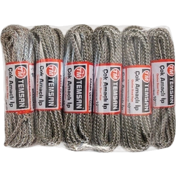 Temsan 10 Mt Çok Amaçlı İp 12li