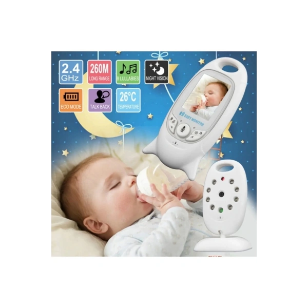 Vb-601 Kameralı Bebek Monitörü Net Görüntü Gece Görüşlü