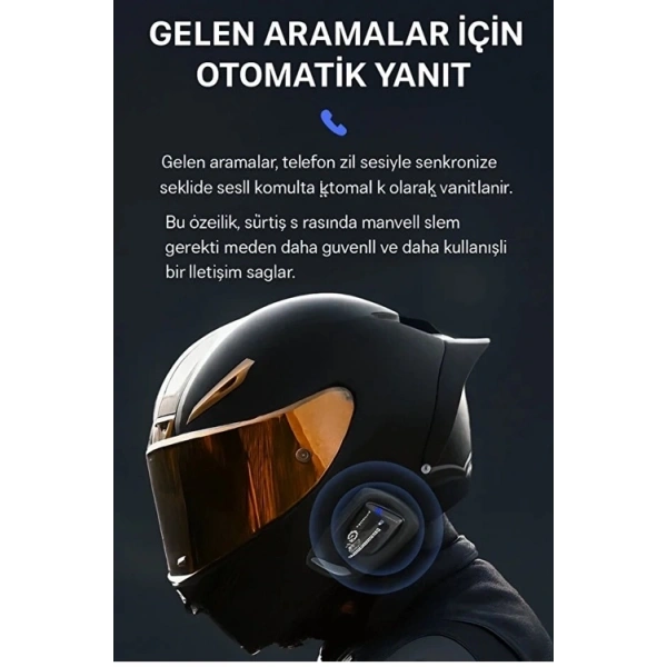 Y11 Bluetooth Kulaklık Mikrofonlu Motosiklet Kulaklığı İntercom Bt 5.3