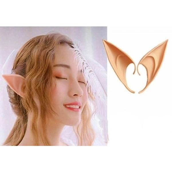 Yumuşak Malzemeden İmal Lateks Elf Kulağı 1 Çift 10x5 Cm