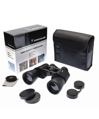 10×50 – Geniş Ön Mercekli Profesyonel El Dürbünü – 1000m/56m – Siyah