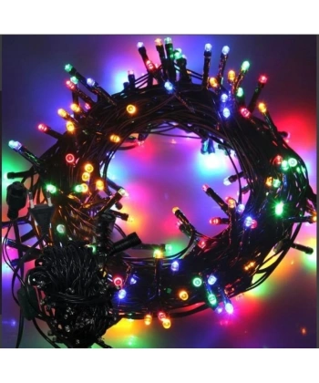 10m 100 Led Boncuk Lamba Rgb Işık Siyah Kablo Mz-18-10