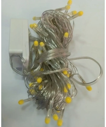 10m 100 Led Damla Uçlu Led Işık Gün Işığı Şeffaf Kablo