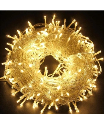 10m 60 Led Gün Işığı 2 Kademeli Şeffaf Kablo Pilli Mz-323-g