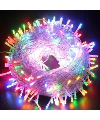 10m 60 Led Rgb 2 Kademeli Şeffaf Kablo Pilli Mz-323