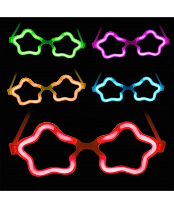 12 Adet Yıldız Glow Gözlük – Glow Partisi Ve Etkinlik İçin