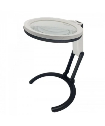 2x5x120mm   10 Ledli  Masaüstü Büyüteç