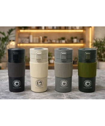 350 Ml Paslanmaz Çelik Termos Dereceli Mug - Sızdırmaz Kapaklı Çift Katmanlı Dereceli Termos  Alk4626