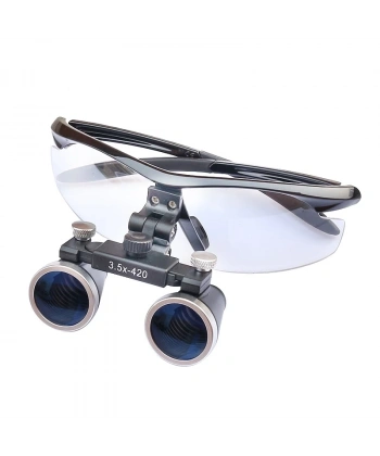 3.5x420mm  Diş Cerrahi Gözlük Lens Büyüteç,taşıma Çantalı