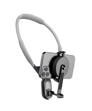 360 Derece Ayarlanabilir Boyun Askılı Manyetik Telefon Tutucu