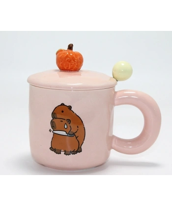 3d Capybara Desenli Porselen Kupa Bardak Alk4504