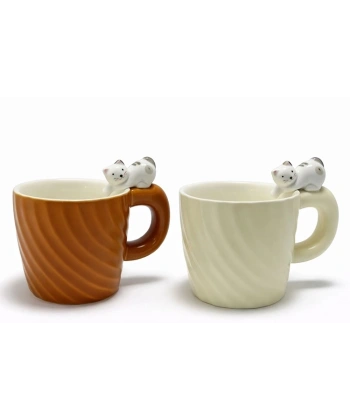 3d Kedi Figürlü Desenli Kupa Bardak Alk5033