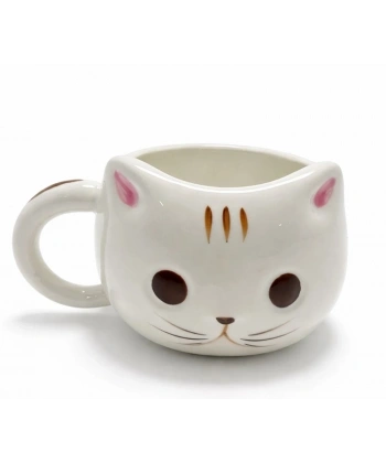 3d Kedi Tasarımlı Kabartmalı Kupa Bardak Alk5030